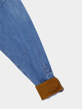 Miu Miu Celeste Blue Long-Sleeve Denim Shirt