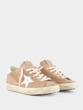 Golden Goose Super-Star Suede Sneakers with Laminated Leather Star