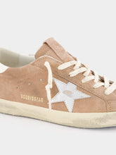 Golden Goose Super-Star Suede Sneakers with Laminated Leather Star
