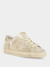 Golden Goose Beige Super-Star Leather Sneakers