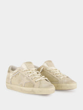 Golden Goose Beige Super-Star Leather Sneakers