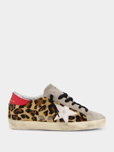 Golden Goose Leopard Horsy Star Leather Sneakers