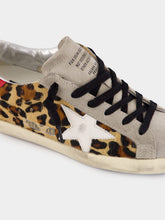 Golden Goose Leopard Horsy Star Leather Sneakers