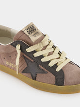 Golden Goose Lavender Grey and Dark Grey Super-Star Sneakers