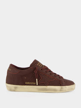 Golden Goose Bordeaux Super-Star Leather Sneakers