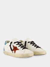 Golden Goose Super-Star Sneakers with Glitter and Suede