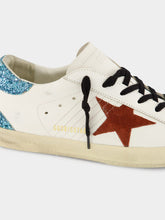 Golden Goose Super-Star Sneakers with Glitter and Suede