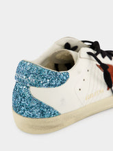 Golden Goose Super-Star Sneakers with Glitter and Suede