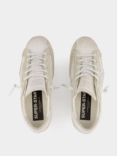 Golden Goose White Super-Star Crystals Shimmer Sneakers