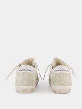Golden Goose White Super-Star Crystals Shimmer Sneakers