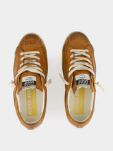 Golden Goose Super-Star Journey Print Sneakers in Cuoio