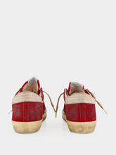 Golden Goose Red and White Super-Star Sneakers