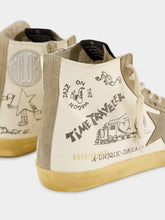 Golden Goose Francy Sneakers with Lettering and Suede Inserts