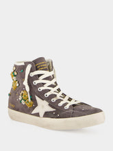 Golden Goose Dark Grey Francy Suede High-Top Sneakers