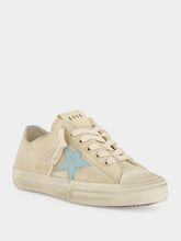 Golden Goose Seed Pearl and Aquamarine V-Star 2 Sneakers
