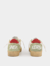 Golden Goose Buttercream Ball Star Suede and Nylon Sneakers