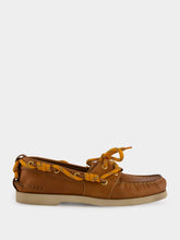 Golden Goose Tan Brown Cruise Leather Boat Shoes