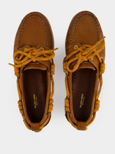 Golden Goose Tan Brown Cruise Leather Boat Shoes