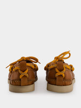 Golden Goose Tan Brown Cruise Leather Boat Shoes