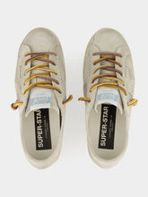 Golden Goose Super-Star Perforated Suede Sneakers in Grey