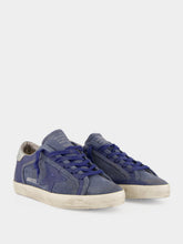 Golden Goose Denim Blue Super-Star Suede Sneakers
