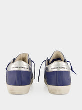 Golden Goose Denim Blue Super-Star Suede Sneakers