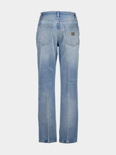 Miu Miu Sapphire Blue Washed Denim Jeans