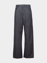 Miu Miu Black Chambray Wide-Leg Jeans
