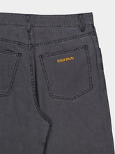 Miu Miu Black Chambray Wide-Leg Jeans