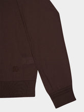 Dolce & Gabbana Brown Silk Crewneck Pullover