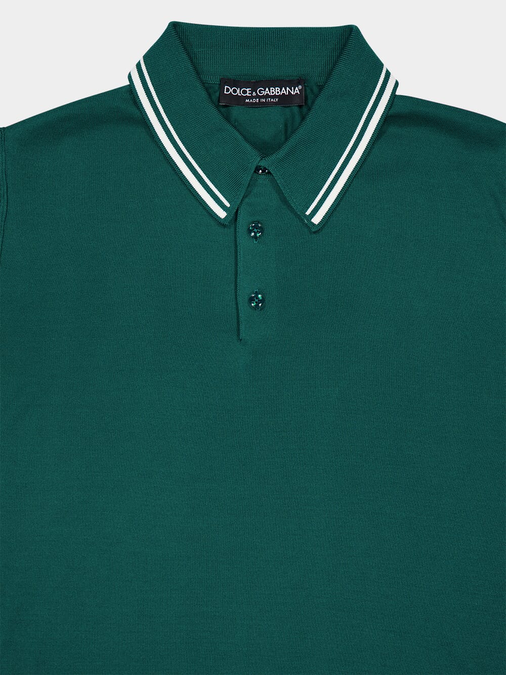 Green Silk Polo Shirt