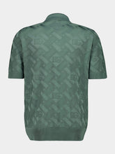 Dolce & Gabbana Grey Silk Polo Shirt with Micro-Dot Stitch
