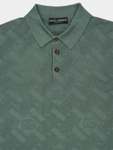 Dolce & Gabbana Grey Silk Polo Shirt with Micro-Dot Stitch