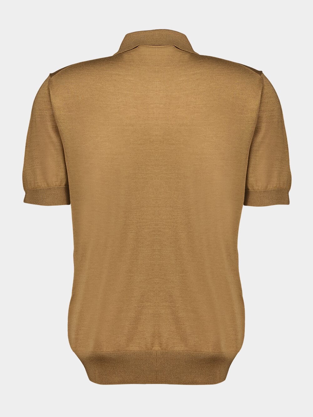 Camel Cashmere and Silk Polo-Shirt