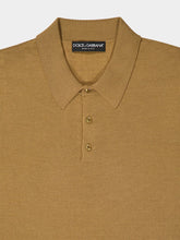 Dolce & Gabbana Camel Cashmere and Silk Polo-Shirt