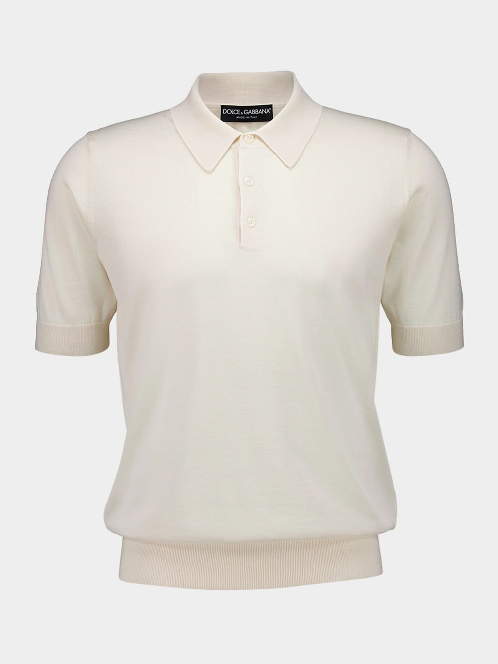 Ivory Cashmere and Silk Polo-Shirt