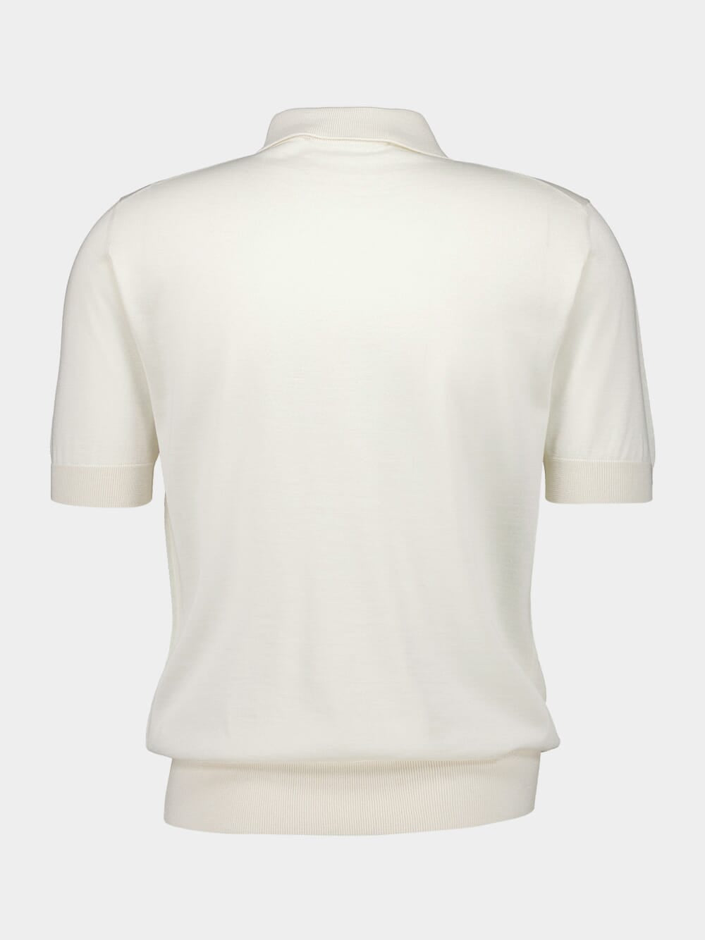 Ivory Cashmere and Silk Polo-Shirt