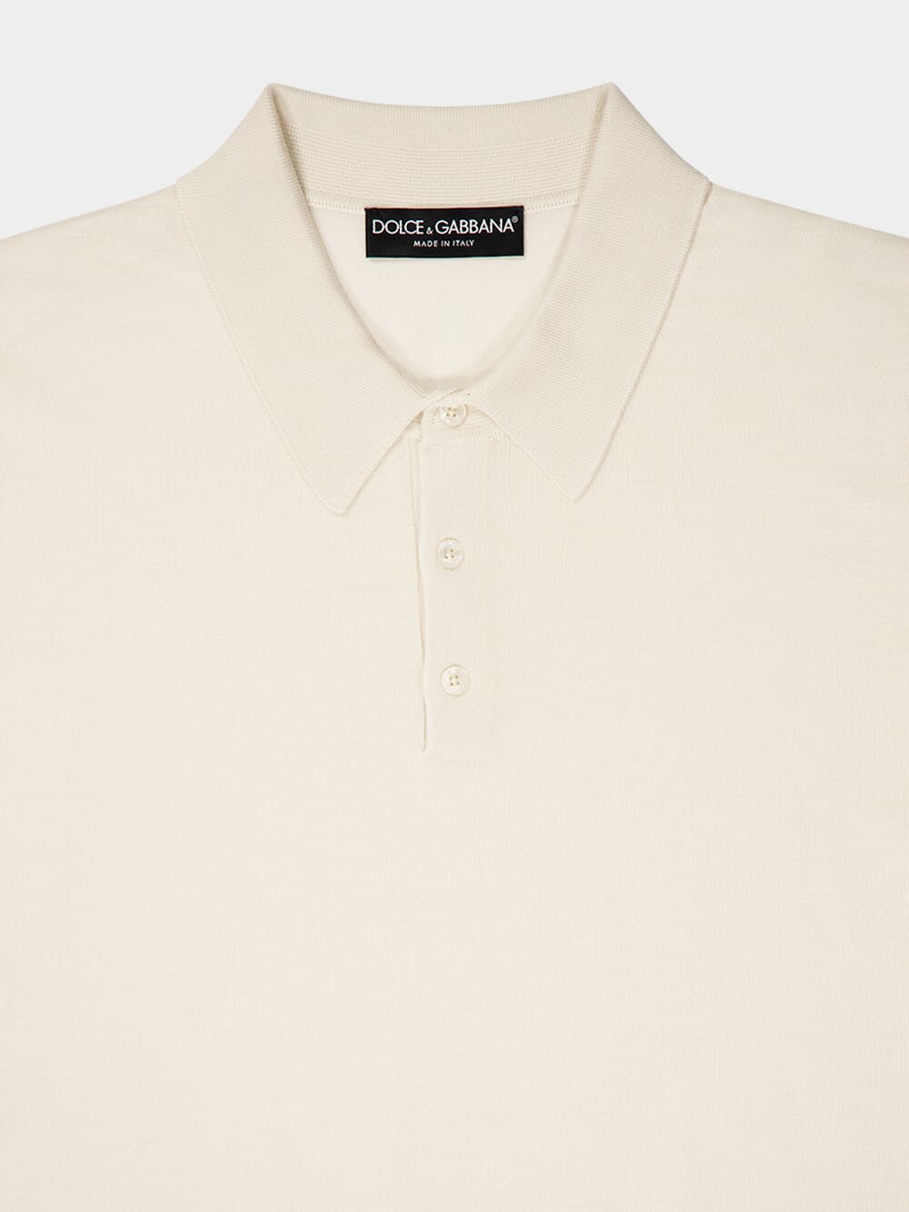 Ivory Cashmere and Silk Polo-Shirt