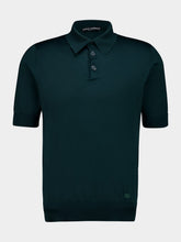 Dolce & Gabbana Dark Green Silk Polo Shirt