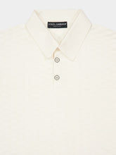 Dolce & Gabbana Natural White Short-Sleeve Polo Neck Jumper