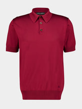 Dolce & Gabbana Bordeaux Silk Polo Shirt