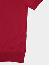 Dolce & Gabbana Bordeaux Silk Polo Shirt