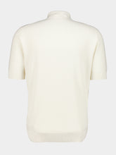 Dolce & Gabbana Natural White Silk Polo Shirt