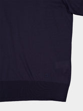 Dolce & Gabbana Blue Silk Knit Polo Shirt