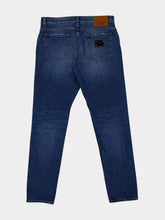 Dolce & Gabbana Blue Straight Fit Cotton Jeans