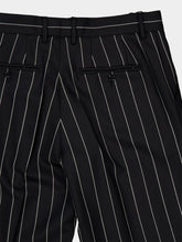 Dolce & Gabbana Black Pinstripe Wool Trousers