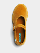 Piedaterre Mary Jane Bambino in Yellow Ribolla Velvet