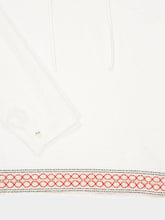 Commas White Tie Crochet Trim Linen Shirt