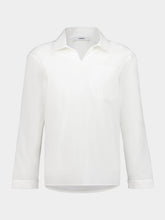 Commas White Long Sleeve Smock Cotton Shirt
