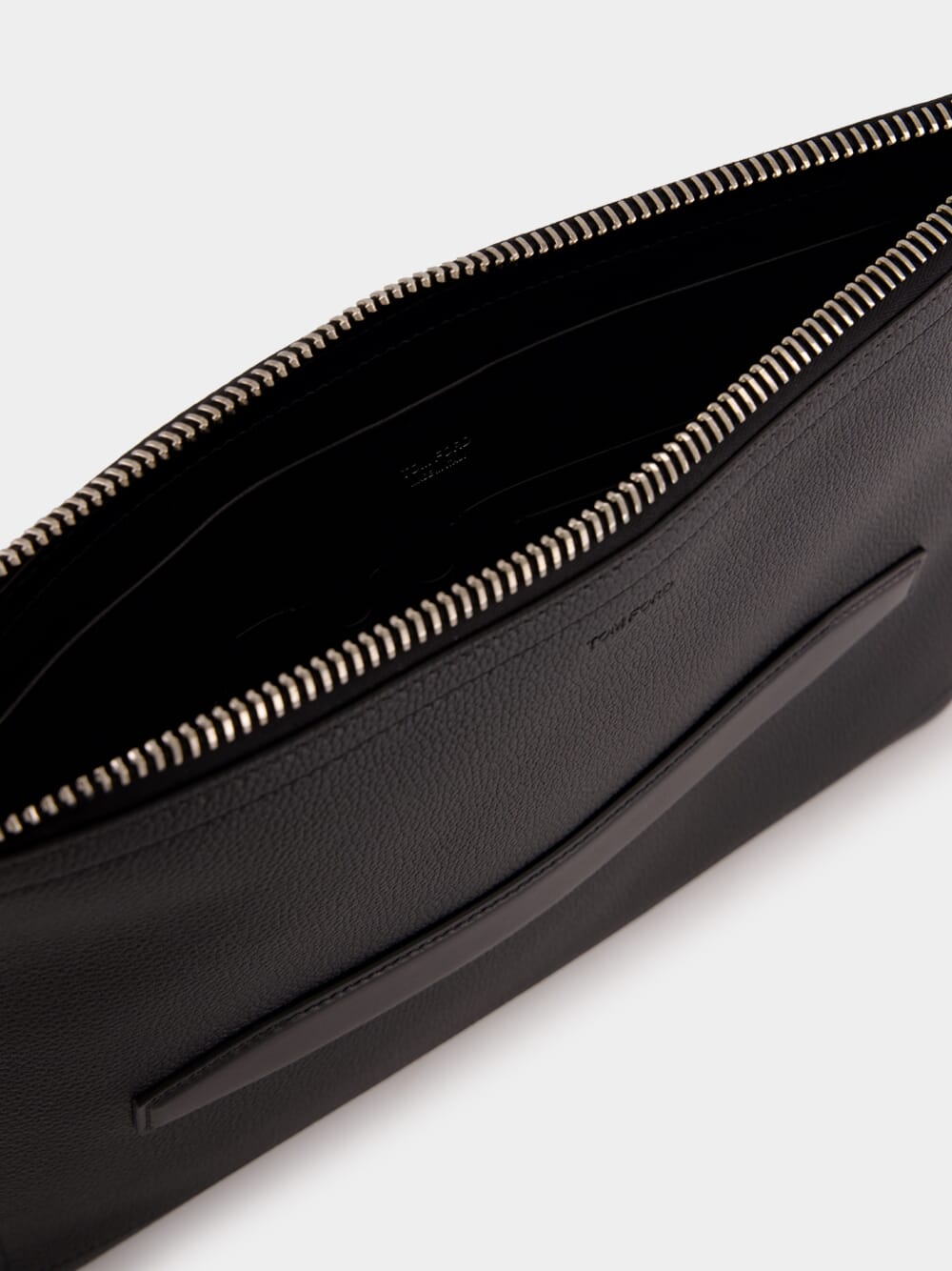 Black Buckley Handle Leather Portfolio